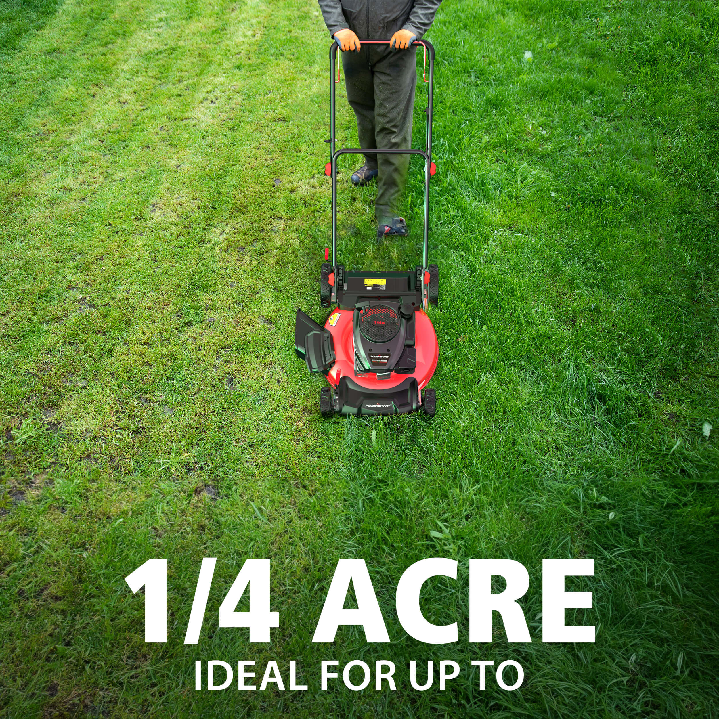 Powersmart 21'' 144cc Gas Push 2-in-1 Lawn Mower DV8621C