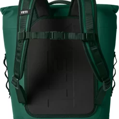 YETI Hopper M12 Series Backpack Soft Sided Coolers with MagShield Access, Black Forest Green