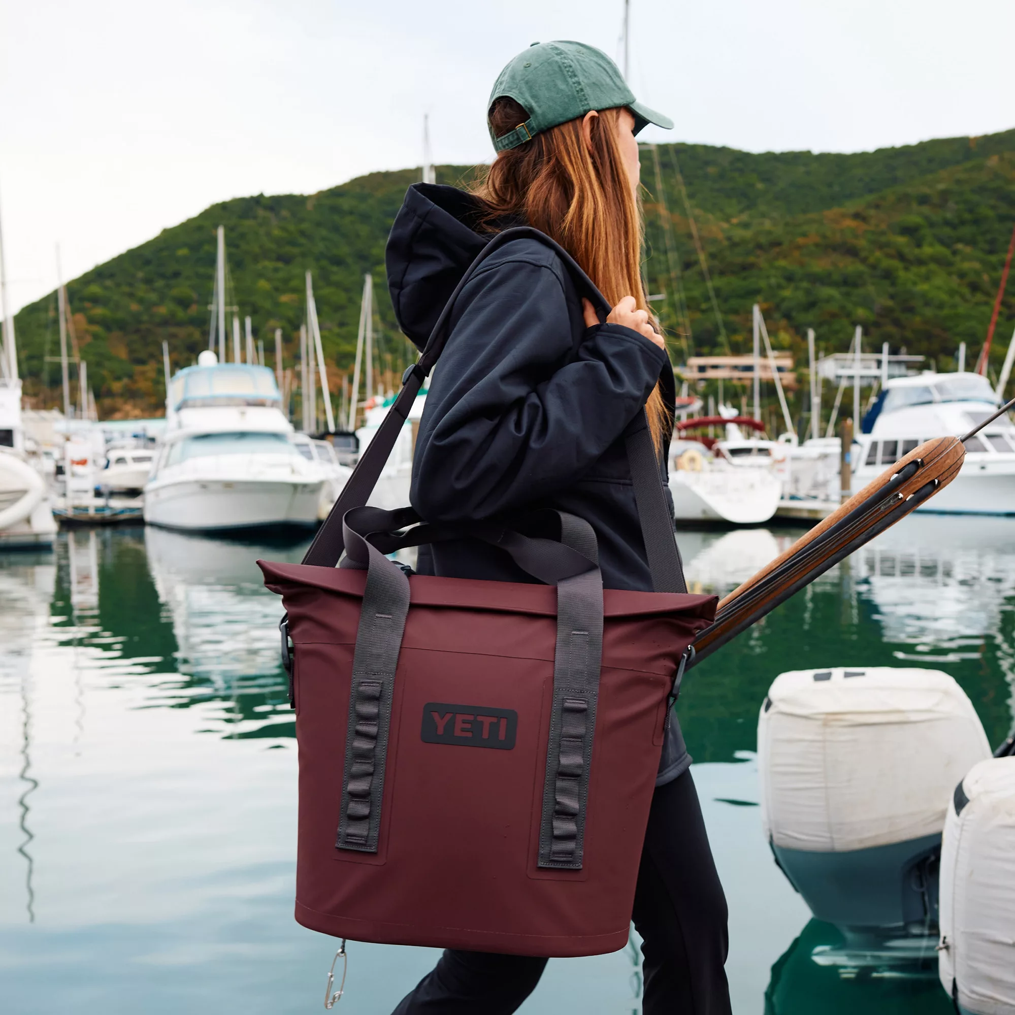 YETI Hopper M15 Soft Cooler, Wild Vine Red