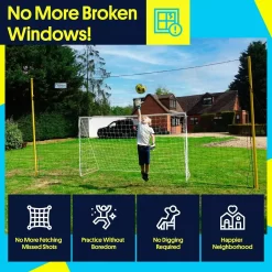 Open Goaaal Junior 8' x 4.5' Soccer Goal/Rebounder/Backstop