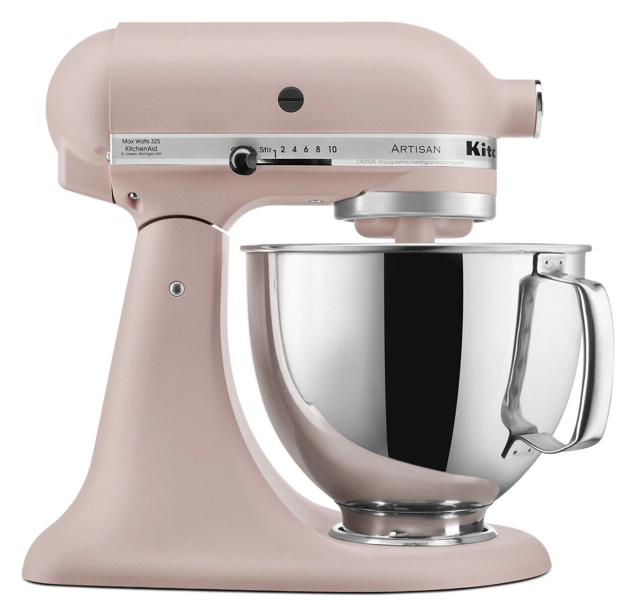 KitchenAid Artisan Series 5 Quart Tilt-Head Stand Mixer, Feather Pink