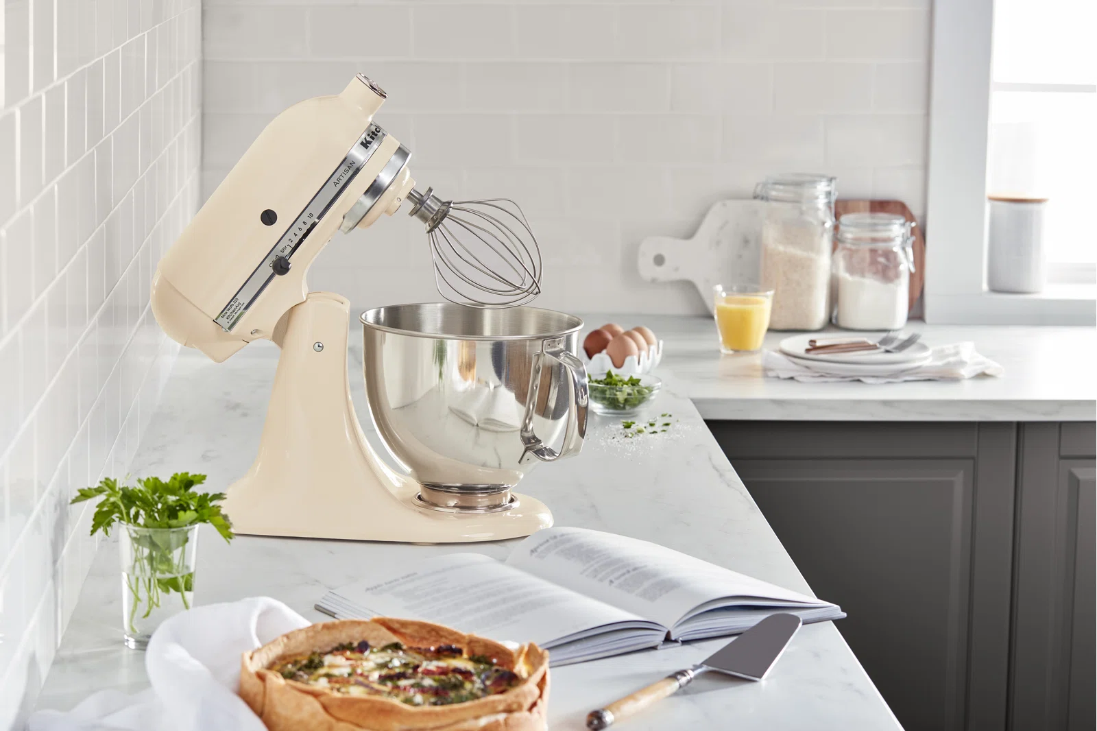 KitchenAid Artisan Series 5 Quart Tilt-Head Stand Mixer, Almond Cream