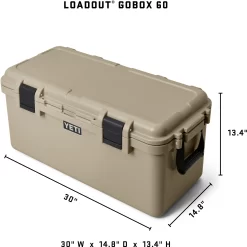 YETI LoadOut GoBox 60 Gear Case, Tan