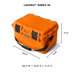YETI LoadOut GoBox 30 2.0 Gear Case, King Crab Orange