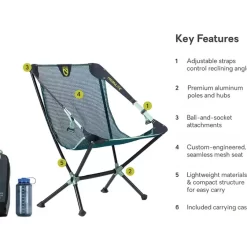 NEMO 2025 Moonlite Reclining Camp Chair, Lagoon