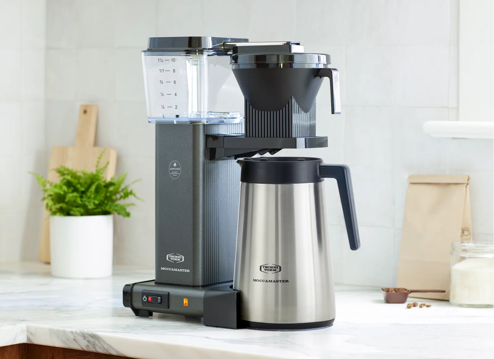 Moccamaster 10 - Cup KBGT Coffee Maker, Stone Gray