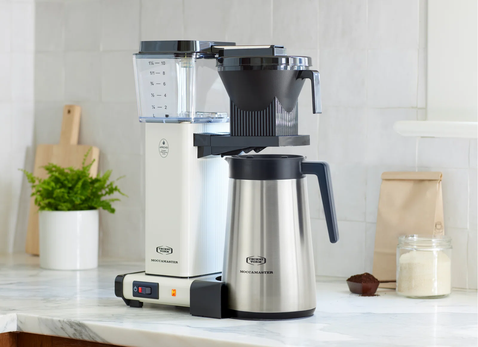 Moccamaster 10 - Cup KBGT Coffee Maker, Off White