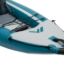 Quest Patoka Inflatable Tandem Kayak Package, Teal/Gray