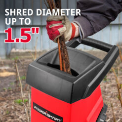 Powersmart 15Amp Electric Wood Chipper Leaf Mulcher w/ Collection Bin PS12A
