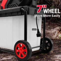 Powersmart 15Amp Electric Wood Chipper Leaf Mulcher w/ Collection Bin PS12A