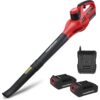 Powersmart 20V 120CFM Cordless Leaf Blower w/ Two Batteries & Charger PS76101A-2B