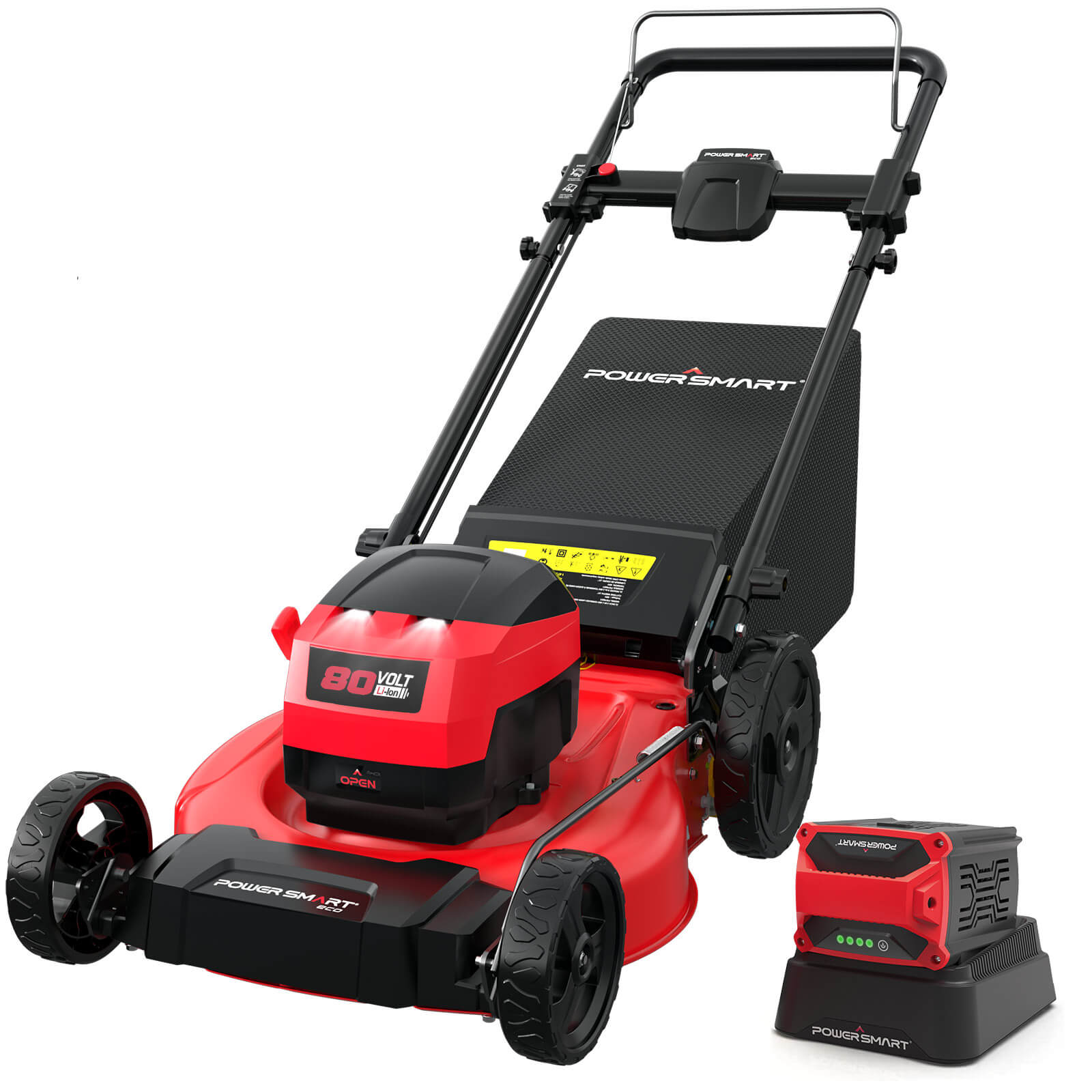 Powersmart 80V 21" Cordless Push Lawn Mower w/ Battery & Charger PS76821