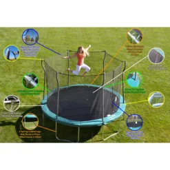 Propel 12' Round Trampoline With Safety Enclosure