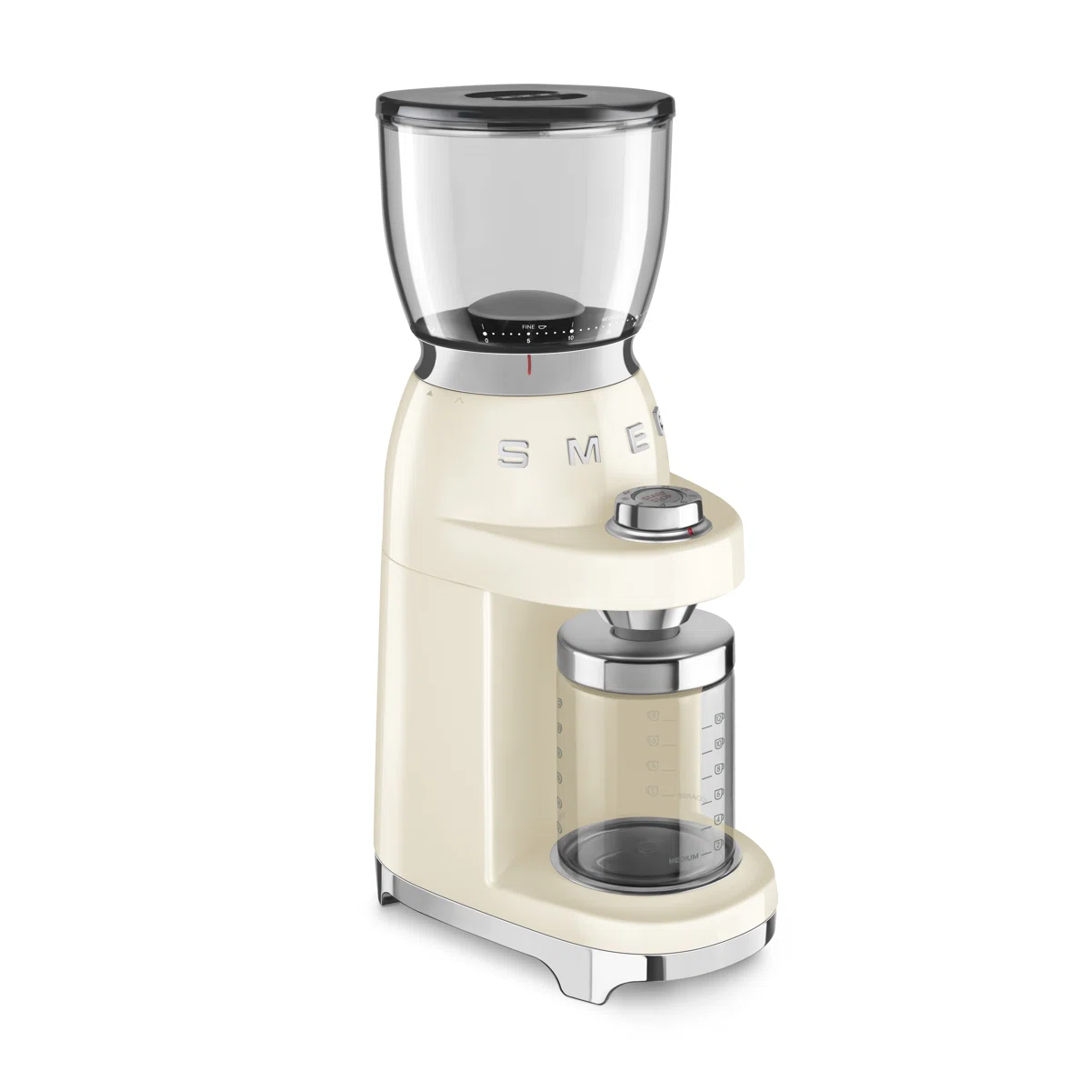 SMEG 50's Retro Style Coffee Grinder, Cream