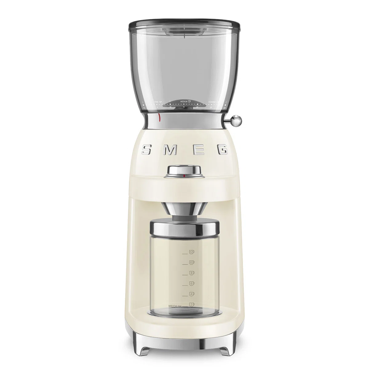 SMEG 50's Retro Style Coffee Grinder, Cream