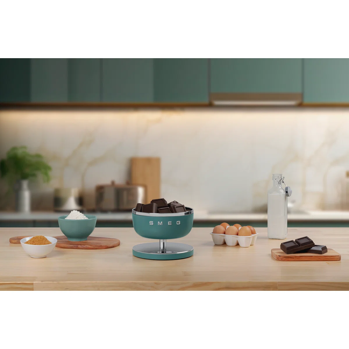 SMEG Contemporary Digital Kitchen Scale, Jade Green