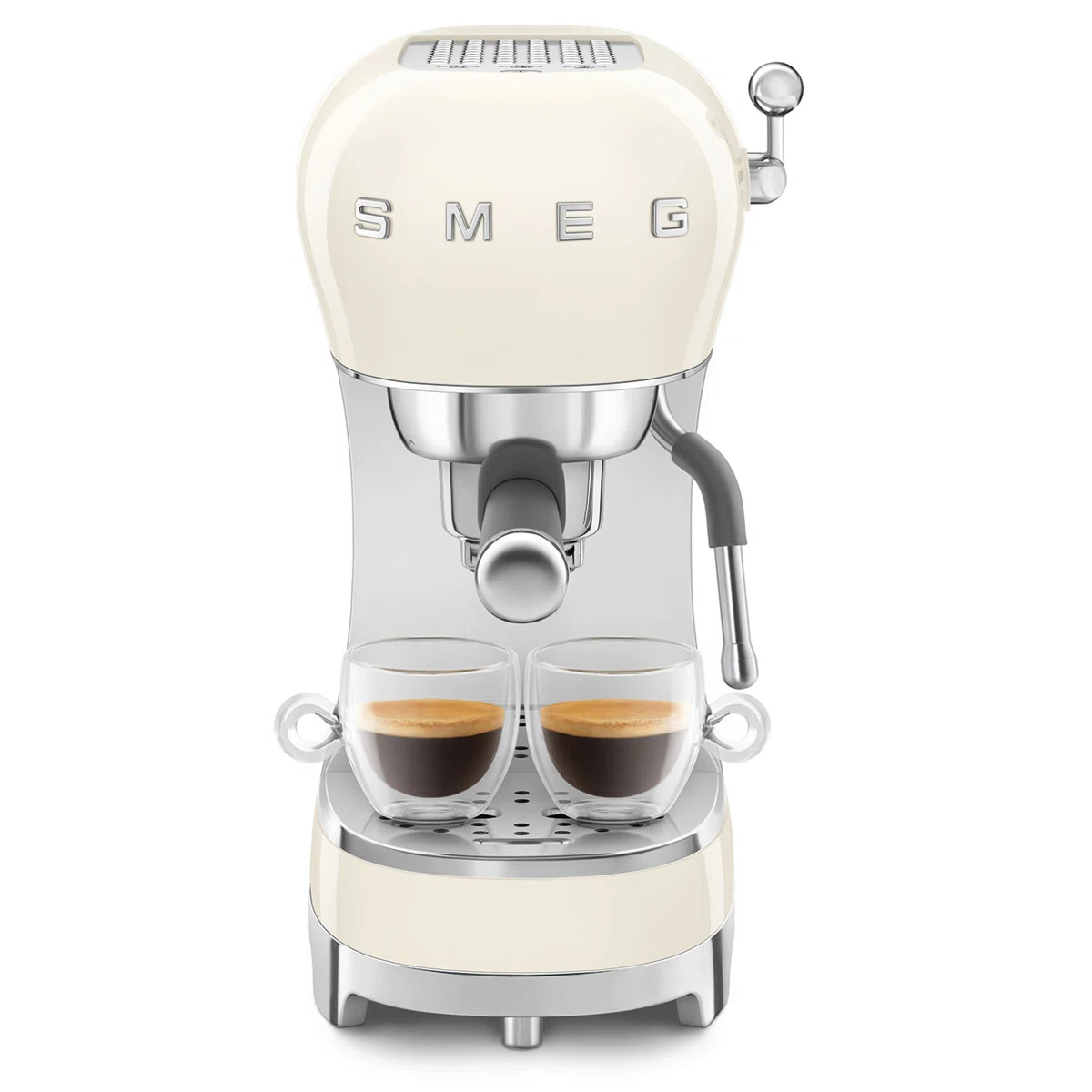 SMEG Manual Espresso Machine, Cream