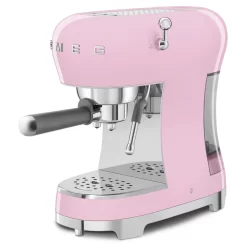SMEG Manual Espresso Machine, Pink