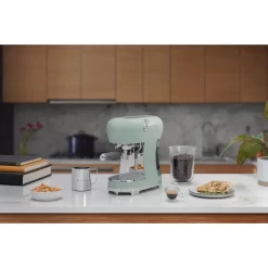 SMEG Manual Espresso Machine, Pastel Green