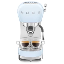 SMEG Manual Espresso Machine, Pastel Blue