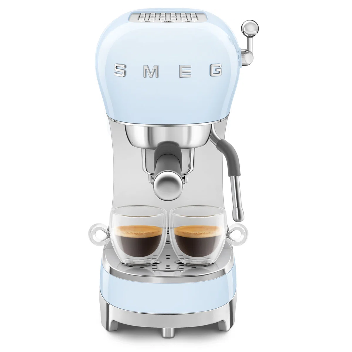 SMEG Manual Espresso Machine, Pastel Blue