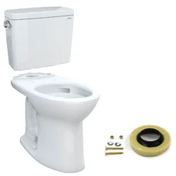 TOTO Drake 1.6 Elongated Two-Piece TORNADO FLUSH Toilet (Seat Not Included)