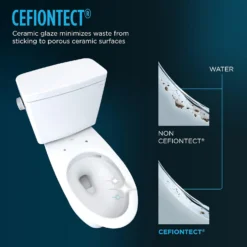 TOTO Drake 1.6 Elongated Two-Piece TORNADO FLUSH Toilet (Seat Not Included)
