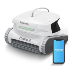 Hydro 4 Corded Robotic Pool Cleaner, Pool Vacuum for Inground Aboveground Pools, 4.1L Filter Basket