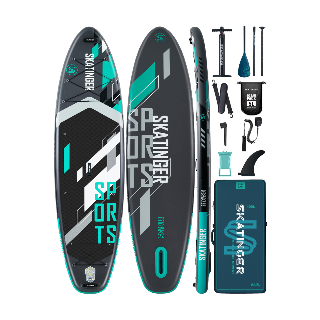Skatinger 11'6×35" Super Wide Inflatable Paddle Board, Ultra Stable Stand Up Paddleboards