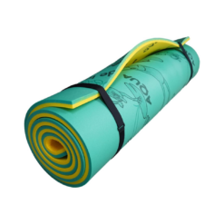 Aqua Lily Pad Original Floating Water Mat Island Float Layer FlexCore Green/Yellow Foam Raft, Made in The USA, ‎14 Foot