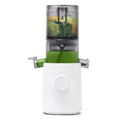 Nama J3 Compact Cold Press Juicer – Space Saving & Self Feeding for Hands-Free Operation – White