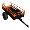 Impact IMPLEMENTS 1500lb Utility Cart Cargo Trailer with Solid Steel Floor