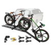 Platform Bike Rack Hitch Mount with Ramp for 2 Bikes - Ebike Rack Fit Fat Tire Up to 200 lbs