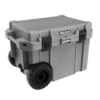 Pelican 65QT Elite Wheeled Cooler, Dark Grey/Black