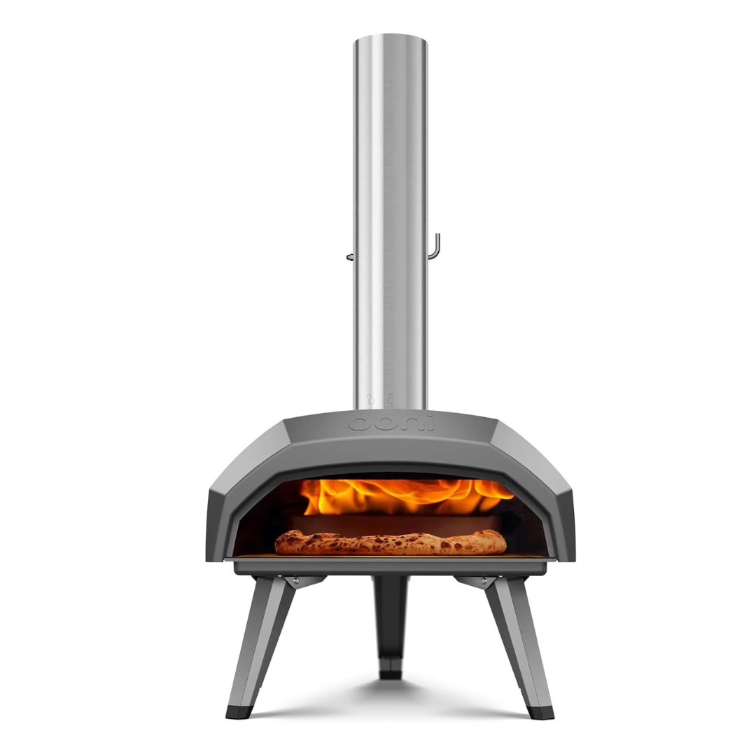 Ooni Karu 12 Multi-Fuel Outdoor Pizza Oven – 12 Inch Pizzas in 60 Seconds - Portable Wood and Gas Fired Pizza Oven with Pizza Stone, Dual Fuel Ooni Pizza Oven