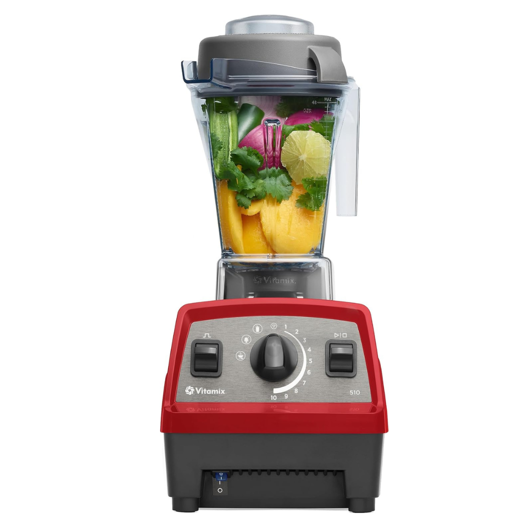 Vitamix Propel Series 510 Professional Grade Blender, 3 Presets: Smoothie, Frozen Dessert and Hot Soup, 48oz Pitcher, Red