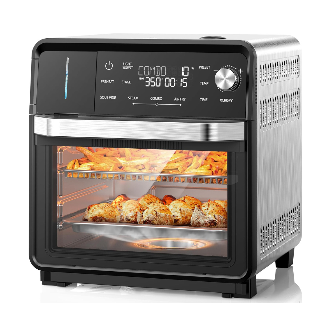 Nuwave Combi Steam Oven, 16Qt All-in-One Stainless Steel Multi-Cooker