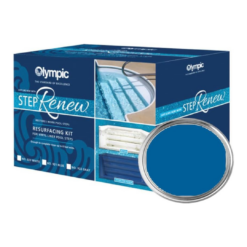 Olympic Pool Paint - Swimming Pool Step Renew Kit - Blue - Resurfacing kit for vinyl liner pool Swimming Pool Steps.