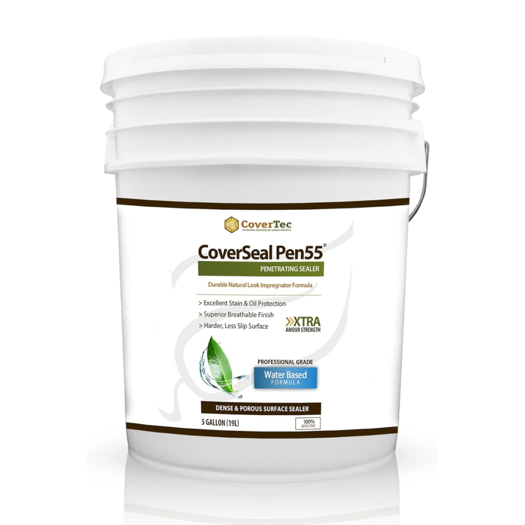 CoverSeal PEN55 Clear Fluoropolymer Sealer, Penetrating Oil and Stain Resistant (5 Gal)