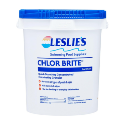 Leslie's Chlor Brite Pool Shock for Swimming Pools, Spas, and Hot Tubs - Granular Stabilized Sodium Dichlor Sanitizer - 40 Pound