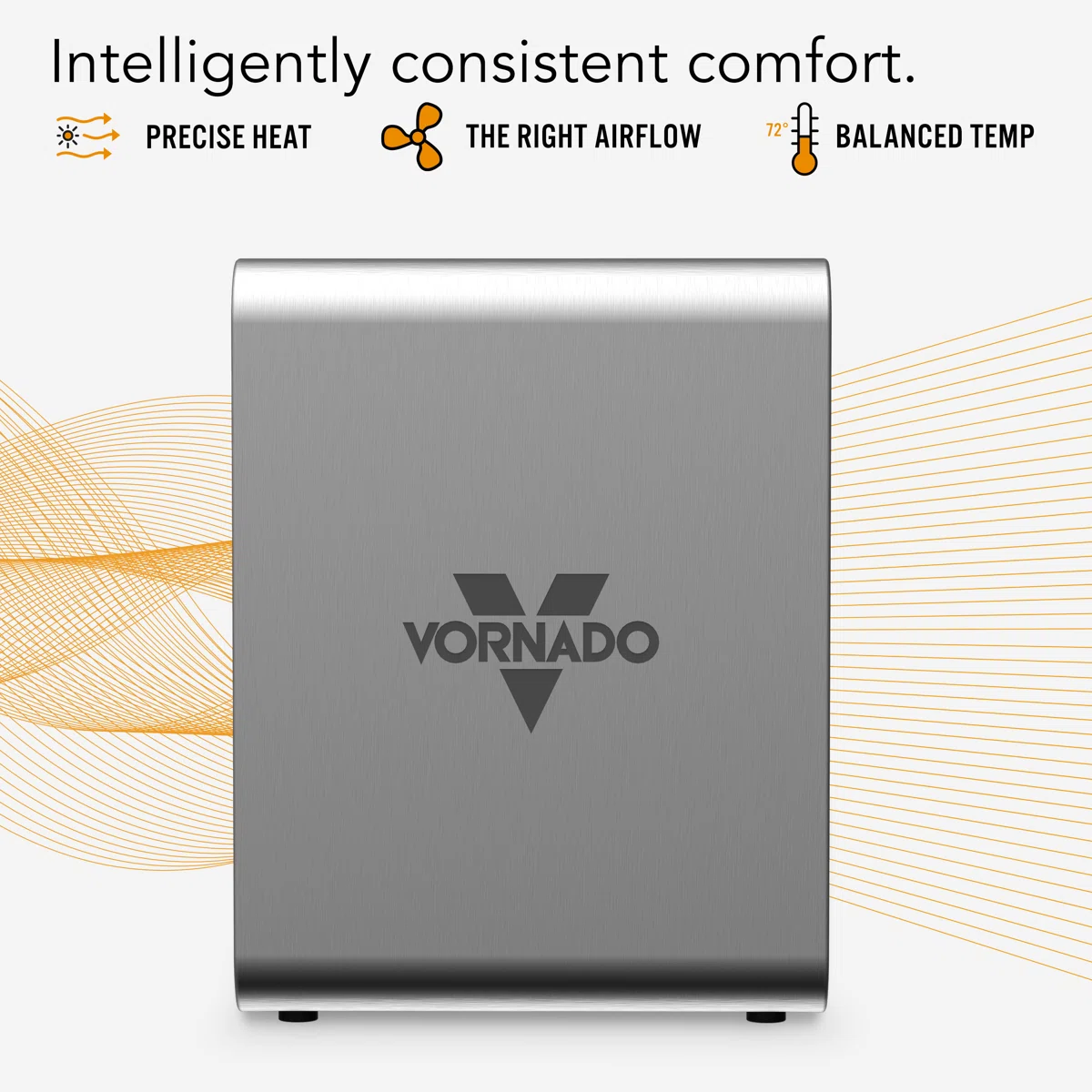 Vornado VMHi600 1500 Watt, LED Display, Auto Climate Control, Remote, Metal Space Heater