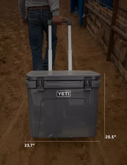 YETI Roadie 60 Wheeled Cooler, Rescue Red