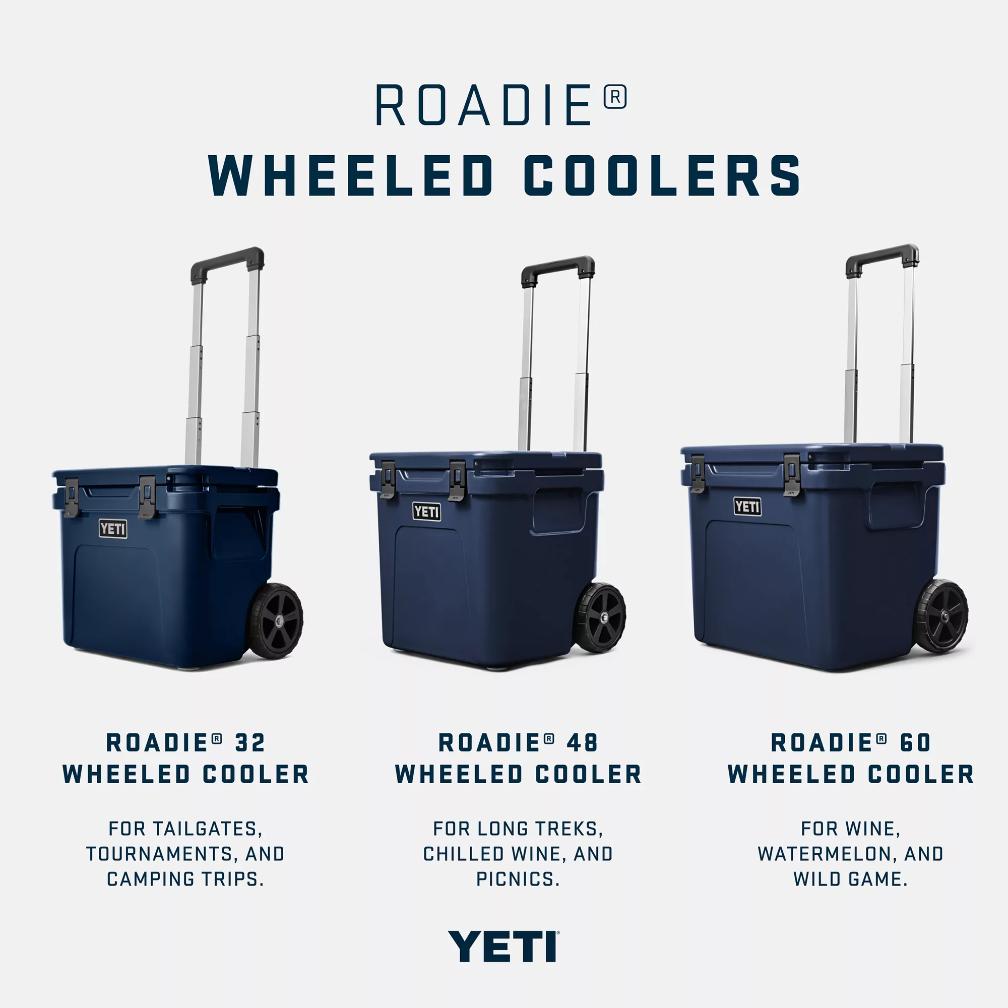 YETI Roadie 60 Wheeled Cooler, Rescue Red