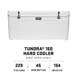 YETI Tundra 125 Cooler, White