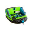 ZUP Zoom 2-3 Person Towable Heavy Duty Deck Tube for Boating with Dual Quick-Connect Tow Hooks, Padded Handles, Full Nylon Cover and Neoprene Body Pads