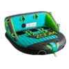 ZUP Zoom 2-3 Person Towable Heavy Duty Deck Tube for Boating with Dual Quick-Connect Tow Hooks, Padded Handles, Full Nylon Cover and Neoprene Body Pads