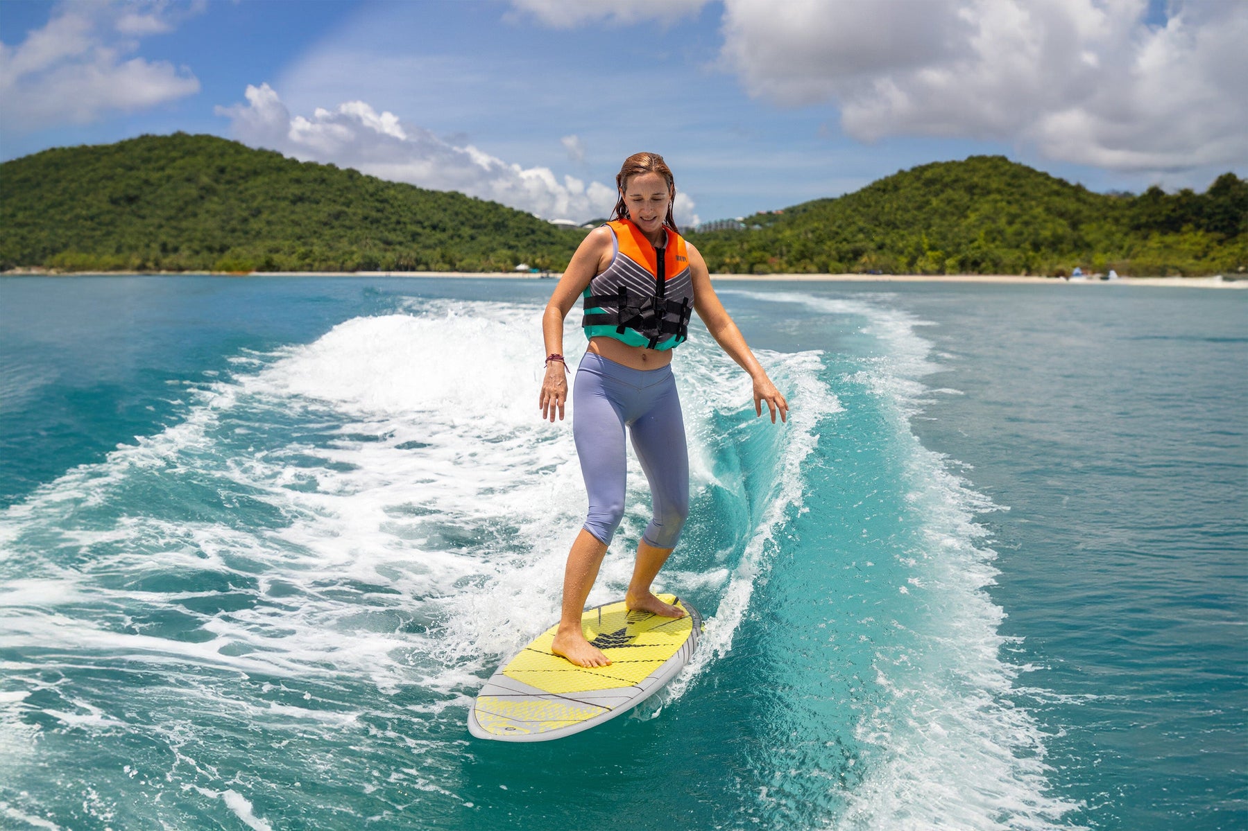 ZUP 4'11" WAKESURF Wakeboard with EVA Foam Grip Pad, Kneeboard, Wakeskate, Water Sports and Surf Board for Beginner and Intermediate Riders, Hornet - Image 2
