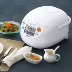 Zojirushi Micom Rice Cooker & Warmer, Cool White, 5.5 Cup