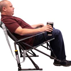 GCI Outdoor Kickback Rocker Chair, Pewter