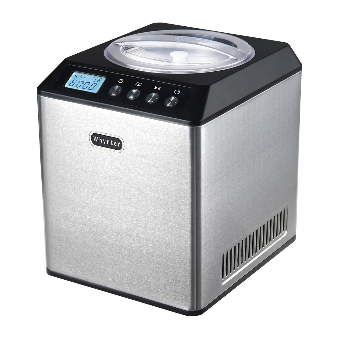 Whynter Ice Cream Maker Machine Automatic 2.1 Qt. Upright, ICM-201SB, Stainless Steel